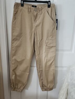True Religion Khaki Cargo Jogger Pants